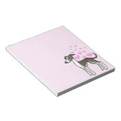 Greyhound/Whippet/Italiaanse Greyhound Love Notitieblok (Schuin)
