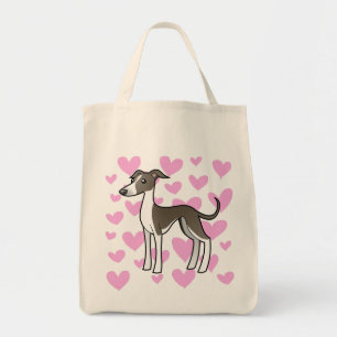 Greyhound/Whippet/Italiaanse Greyhound Love Tote Bag