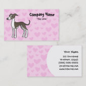 Greyhound/Whippet/Italiaanse Greyhound Love Visitekaartje (Voorkant / Achterkant)