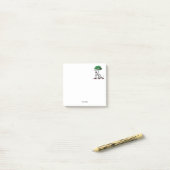 Greyhound Whippet met Boom Heraldic Crest Embleem Post-it® Notes (Op bureau)