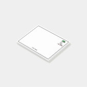 Greyhound Whippet met Boom Heraldic Crest Embleem Post-it® Notes (Schuin)