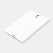 Greyhound Whippet met Boom Heraldic Crest Embleem Post-it® Notes (Schuin)