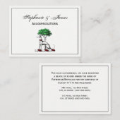 Greyhound Whippet met Boom Heraldic Crest Embleem Visitekaartje (Voorkant / Achterkant)