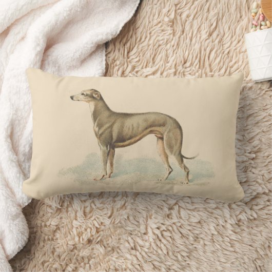  Greyhound Whippet Print Kussen (Deken)