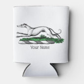 Greyhound Whippet Running Heraldic Crest Emblem Blikjeskoeler (Voorkant)
