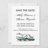 Greyhound Whippet Running Heraldic Crest Emblem Kaart (Voorkant)