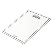 Greyhound Whippet Running Heraldic Crest Emblem Notitieblok (Schuin)