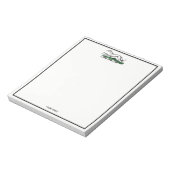 Greyhound Whippet Running Heraldic Crest Emblem Notitieblok (Linkerzijde)