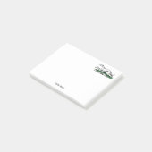 Greyhound Whippet Running Heraldic Crest Emblem Post-it® Notes (Schuin)