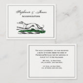 Greyhound Whippet Running Heraldic Crest Emblem Visitekaartje (Voorkant / Achterkant)