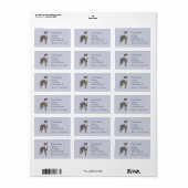 Greyhound Whippet Silhouette Label (Full Sheet)