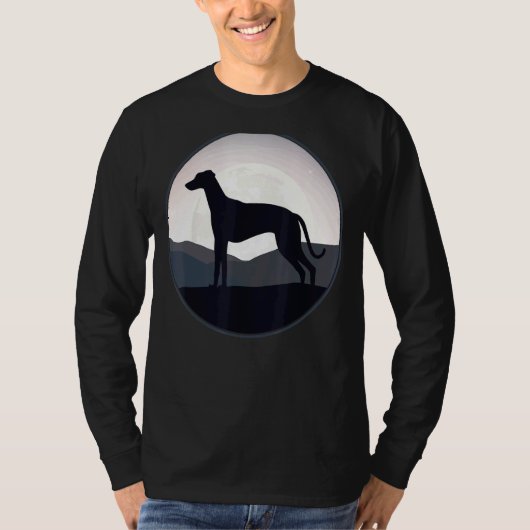 Greyhound Windhound Retro 15 T-shirt (Voorkant)