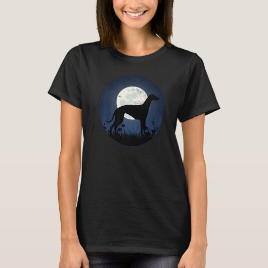Greyhound Windhound Retro 18 T-shirt (Voorkant)