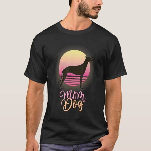 Greyhound Windhound Retro 1 T-shirt (Voorkant)