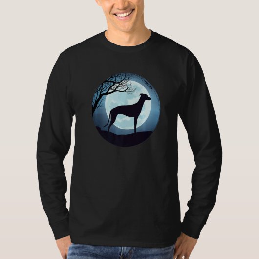 Greyhound Windhound Retro 21 T-shirt (Voorkant)