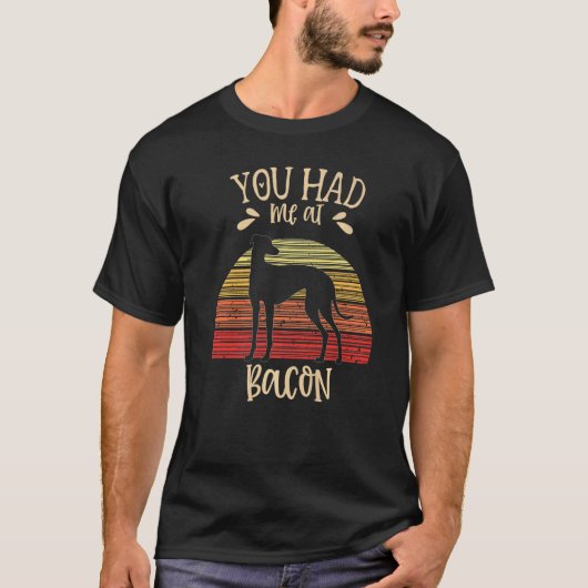 Greyhound Windhound Retro 4 T-shirt (Voorkant)