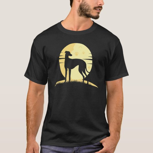 Greyhound Windhound Retro 5 T-shirt (Voorkant)