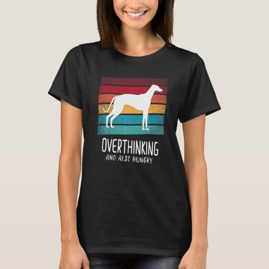 Greyhound Windhound Retro 8 T-shirt (Voorkant)