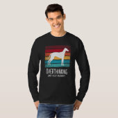 Greyhound Windhound Retro 8 T-shirt (Voorkant volledig)