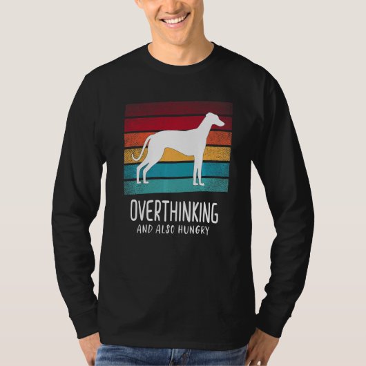 Greyhound Windhound Retro 8 T-shirt (Voorkant)
