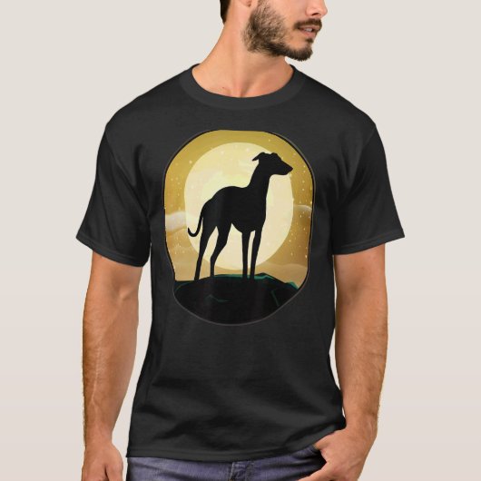 Greyhound Windhound Retro T-shirt (Voorkant)