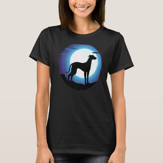 Greyhound Windhound Retro T-shirt (Voorkant)