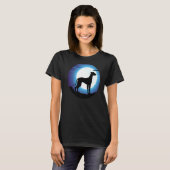 Greyhound Windhound Retro T-shirt (Voorkant volledig)