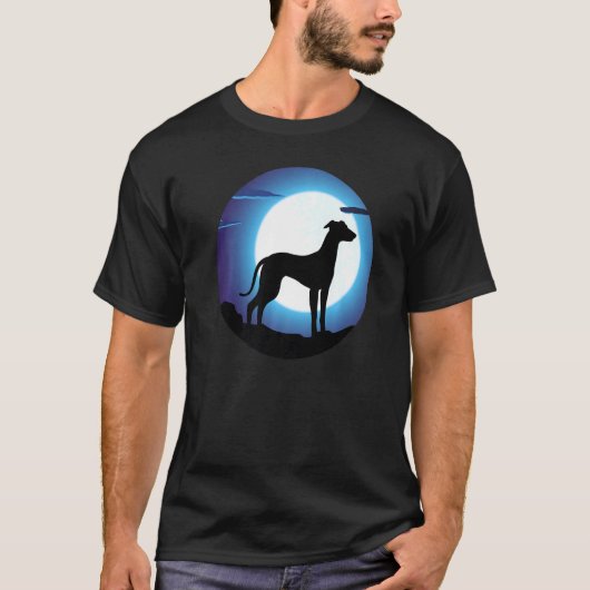 Greyhound Windhound Retro T-shirt (Voorkant)