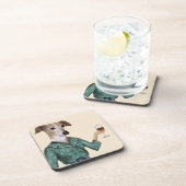 Greyhound Wine Snob Bier Onderzetter (Rechterzijde)