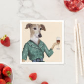 Greyhound Wine Snob Servet (Insitu)