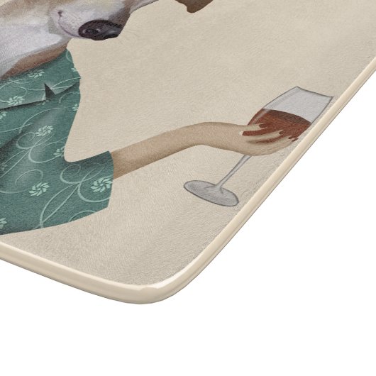 Greyhound Wine Snob Snijplank (Hoek)