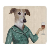 Greyhound Wine Snob Snijplank (Voorkant)