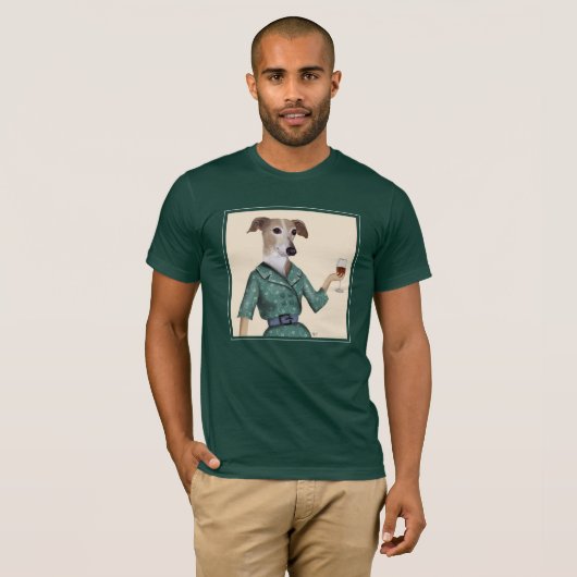 Greyhound Wine Snob T-shirt (Voorkant volledig)