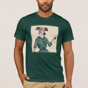 Greyhound Wine Snob T-shirt