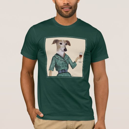 Greyhound Wine Snob T-shirt (Voorkant)
