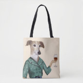 Greyhound Wine Snob Tote Bag (Voorkant)