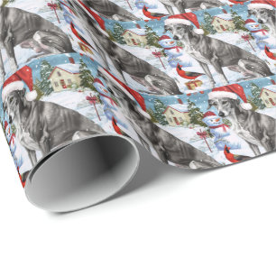 Greyhound Winter Wonderland Christmas Joy Cadeaupapier