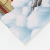 Greyhound Winter Wonderland Christmas Joy Fleece Deken (Hoek)