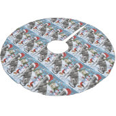 Greyhound Winter Wonderland Christmas Joy Kerstboom Rok (Gekanteld)