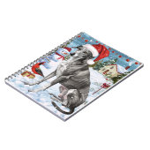 Greyhound Winter Wonderland Christmas Joy Notitieboek (Linkerzijde)