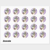 Greyhound Witch Ronde Sticker (Vel)