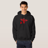 Greyhound With Heart Balloon Valentines Day Love B Hoodie (Voorkant volledig)