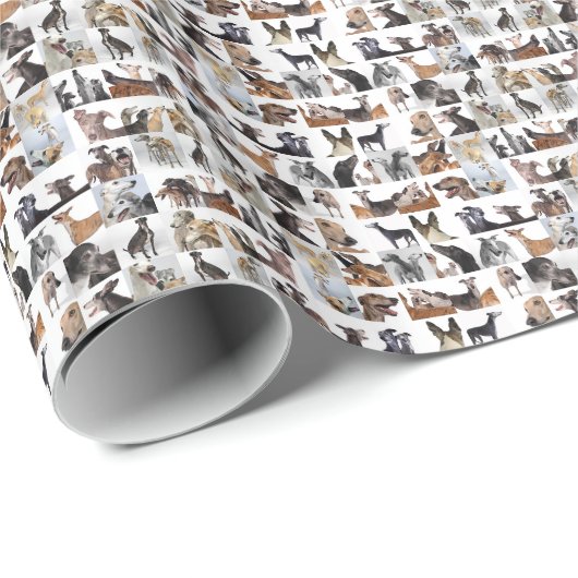 Greyhound Wrapping Paper Cadeaupapier (Rol Hoek)