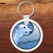 Greyhound Yin en Yang Sleutelhanger (Voorkant)