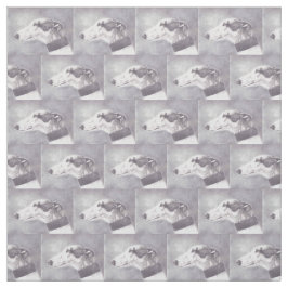 Greyhoundprofiel Dog Art Fabric Stof