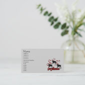 Greyhounds and Hearts Animal Visitekaartje (Staand voorkant)