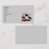 Greyhounds and Hearts Animal Visitekaartje (Voorkant / Achterkant)