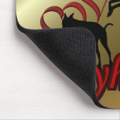 Greyhounds and Red Hearts Dog Muismat (Hoek)