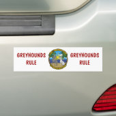 GREYHOUNDS ARTIKEL 45 Mph BEACH BUM Bumpersticker (Op auto)