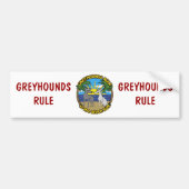GREYHOUNDS ARTIKEL 45 Mph BEACH BUM Bumpersticker (Voorkant)